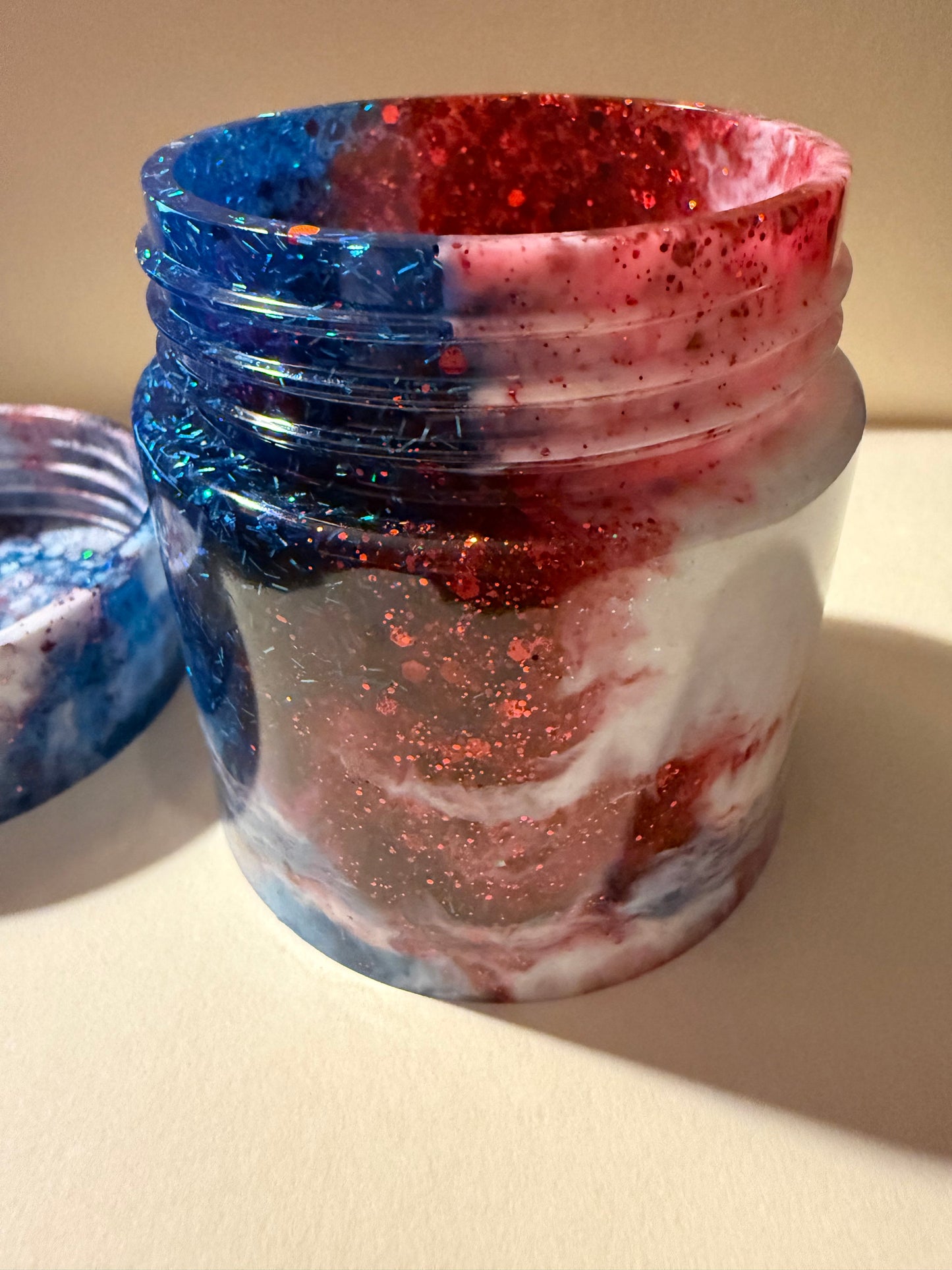 Patriotic resin Jar