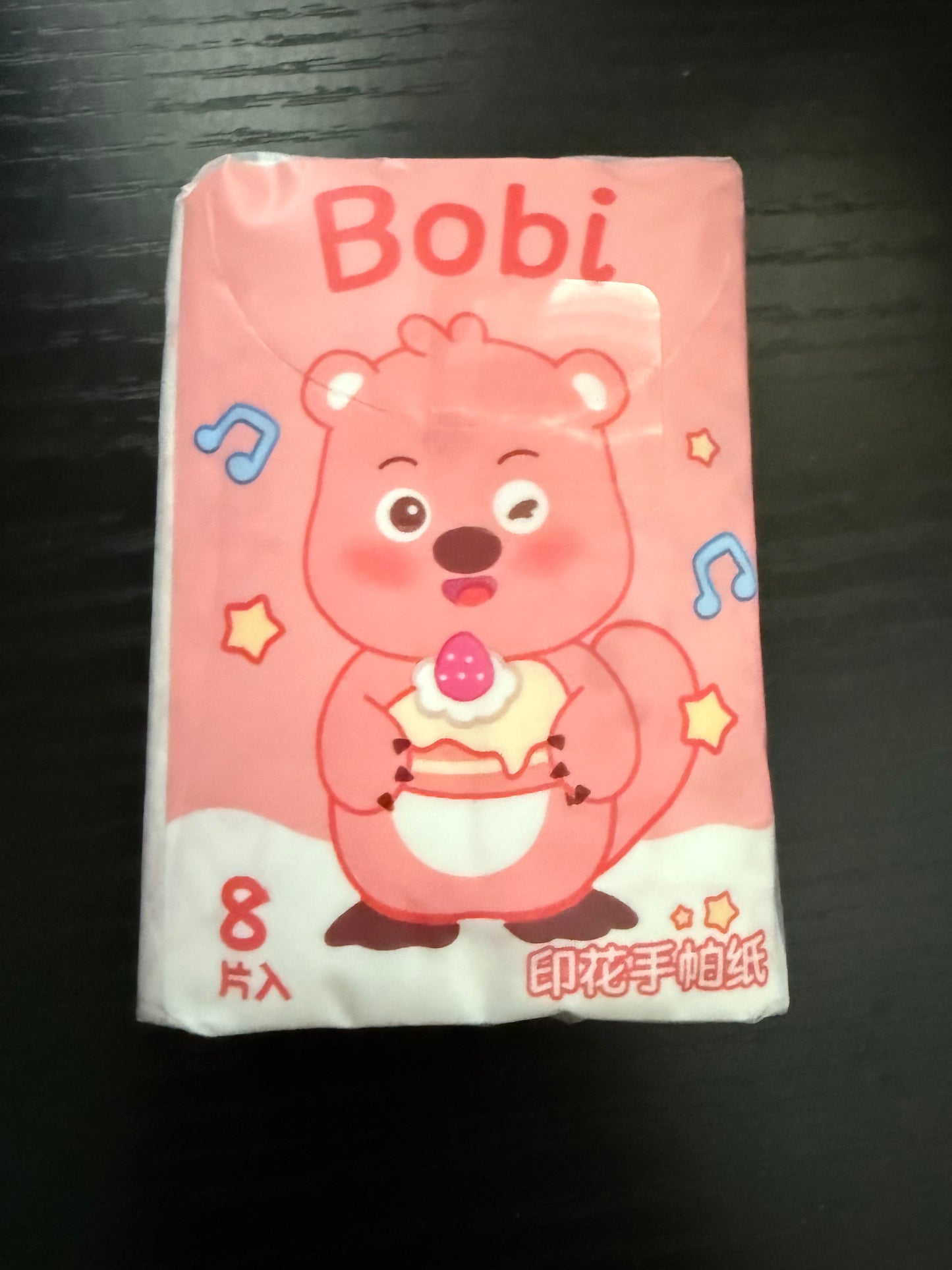 Stickers and 2 packs of tissues
