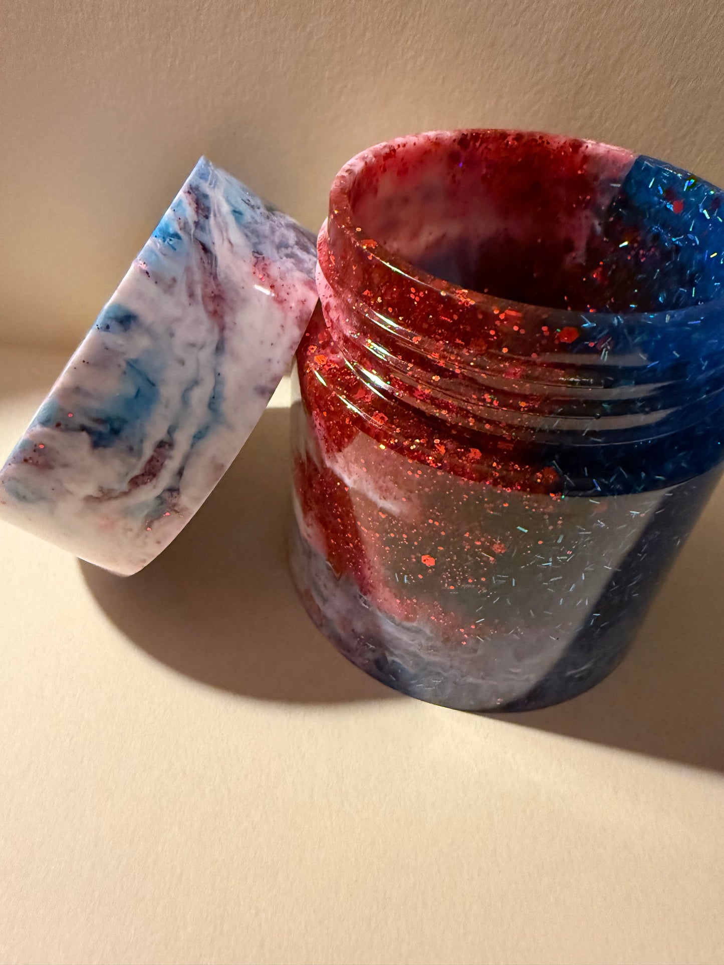 Patriotic resin Jar