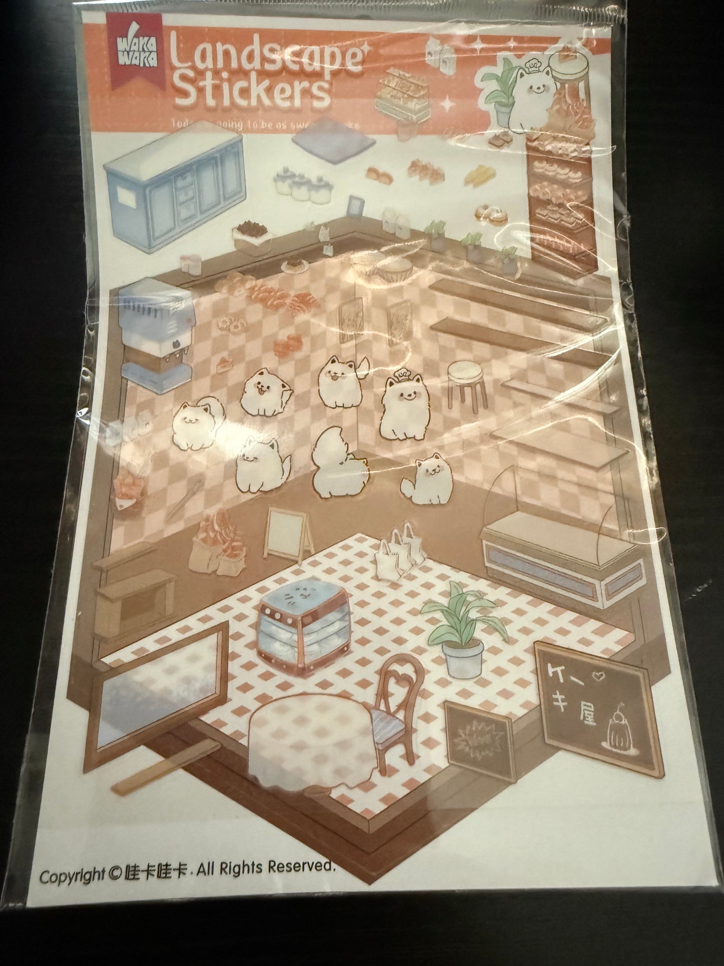 Stickers and 2 packs of tissues