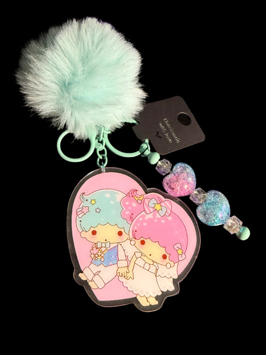 Twin Star Keychain