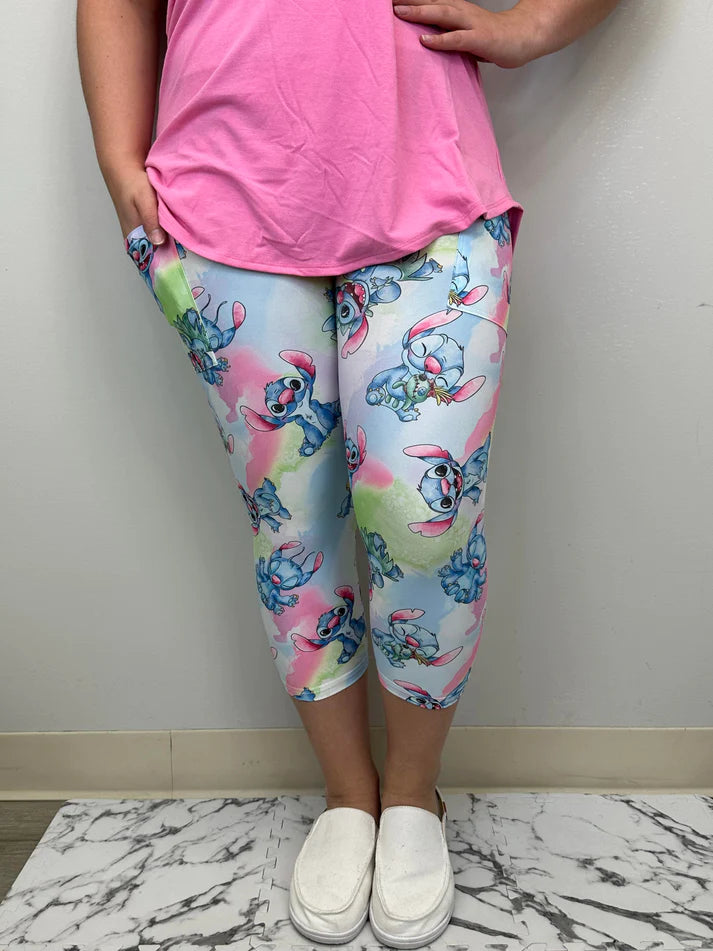 Blue Guy Capris w/Pockets